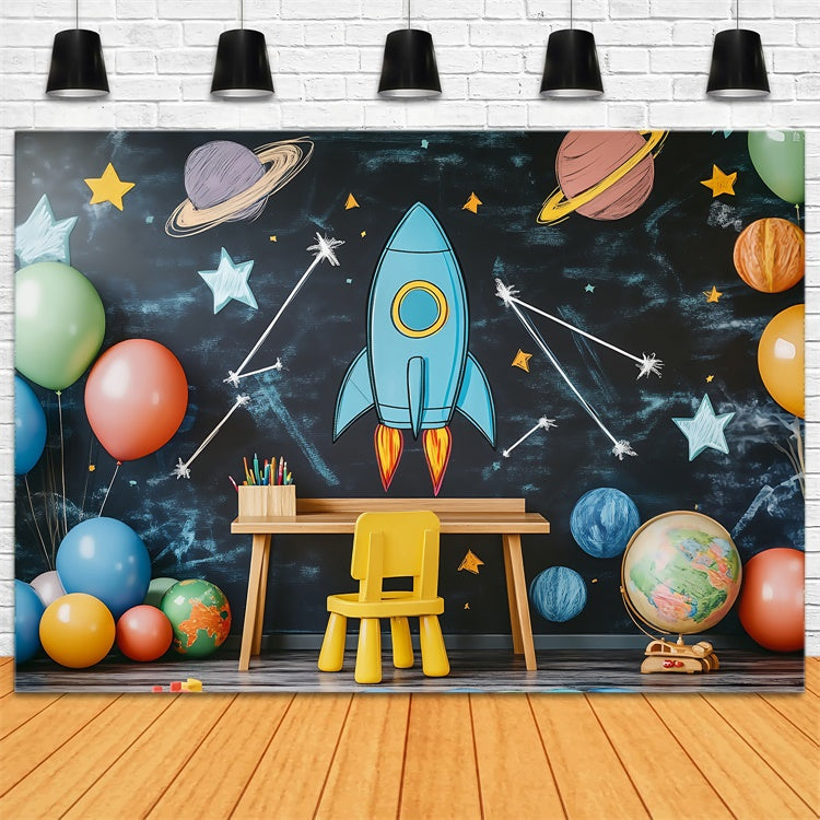Classroom Backdrops Rocket Classroom Adventure Backdrop BRP57-34