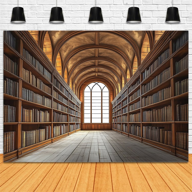 Back To School Backdrops Classic Book Haven Backdrop BRP57-54