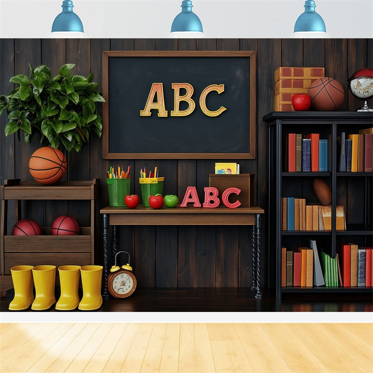 Back To School Backdrop School Essentials Display Backdrop BRP57-56