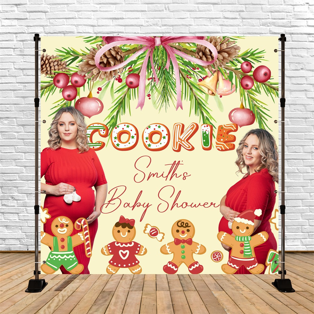 Christmas Backdrop Sweet Cookie Custom Baby Shower Backdrops BRP6-22