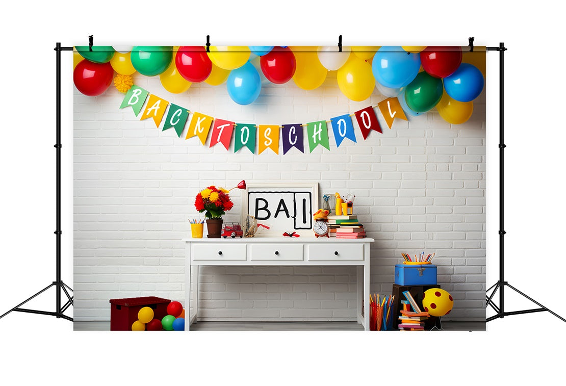 Back to School Crafty Corner Backdrop BRP7-185