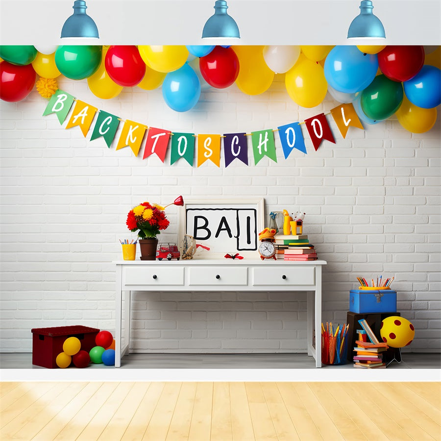 Back to School Crafty Corner Backdrop BRP7-185