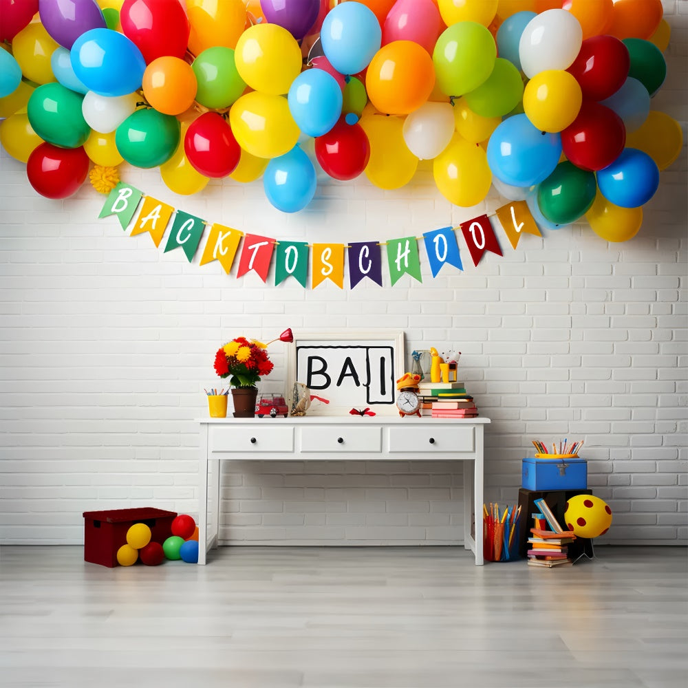 Back to School Crafty Corner Backdrop BRP7-185