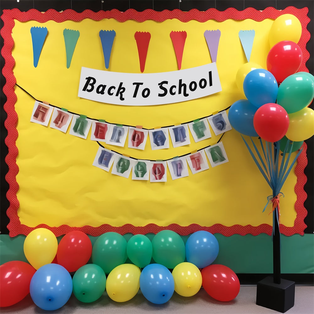 Welcome Back to School Party Photography Backdrop BRP7-190