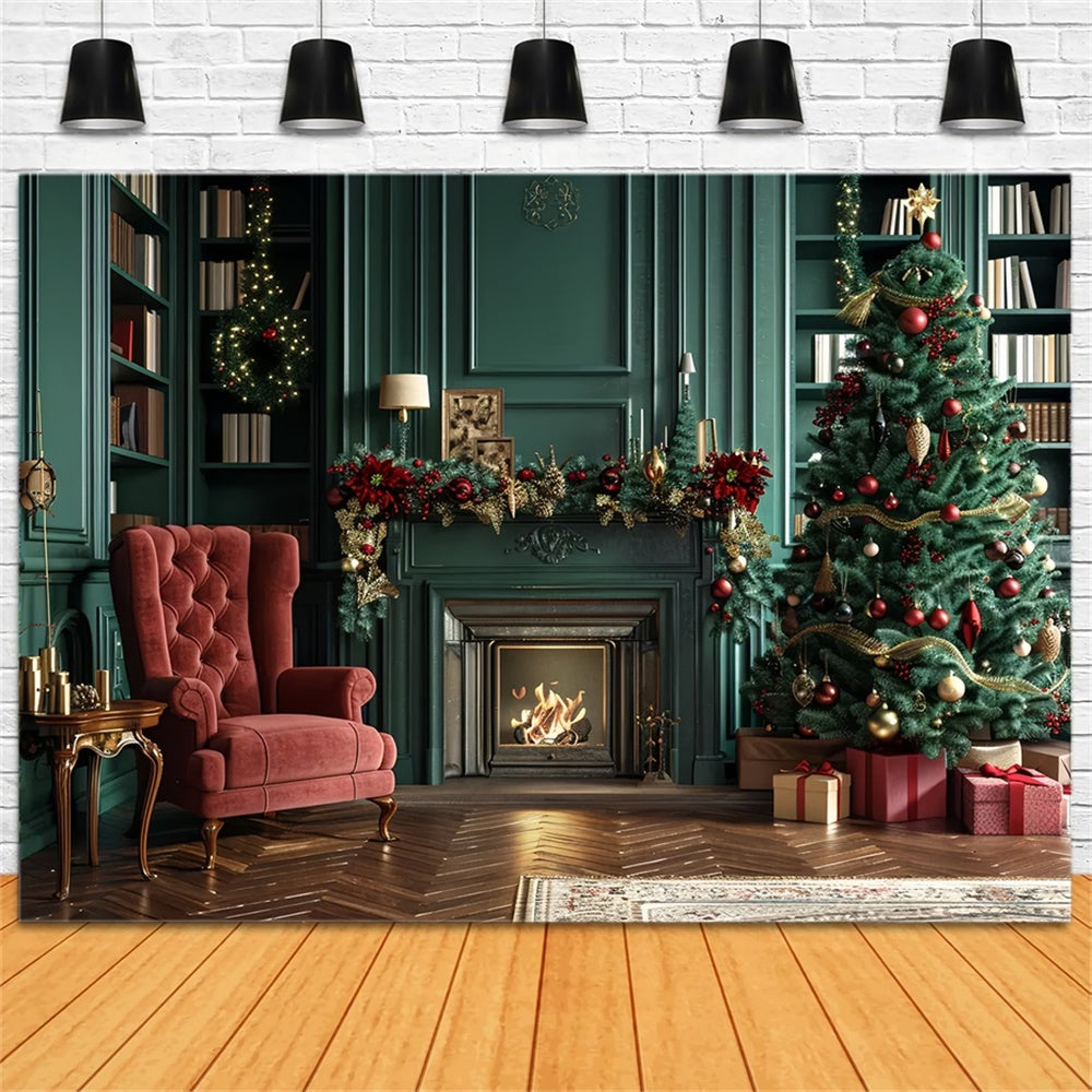 Christmas Warm Reading Corner Backdrop BRP8-9