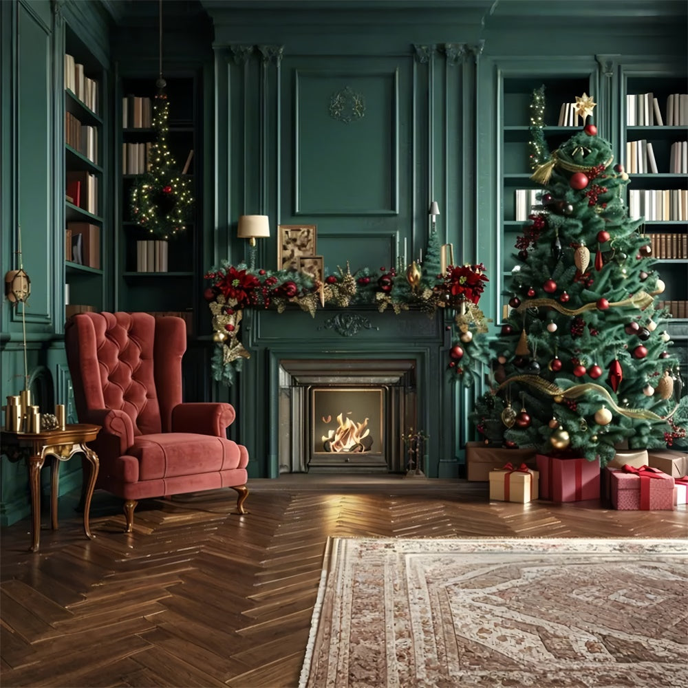 Christmas Warm Reading Corner Backdrop BRP8-9