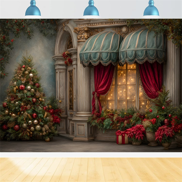 Xmas Backdrop Classical Palace Entry Backdrop By Magali