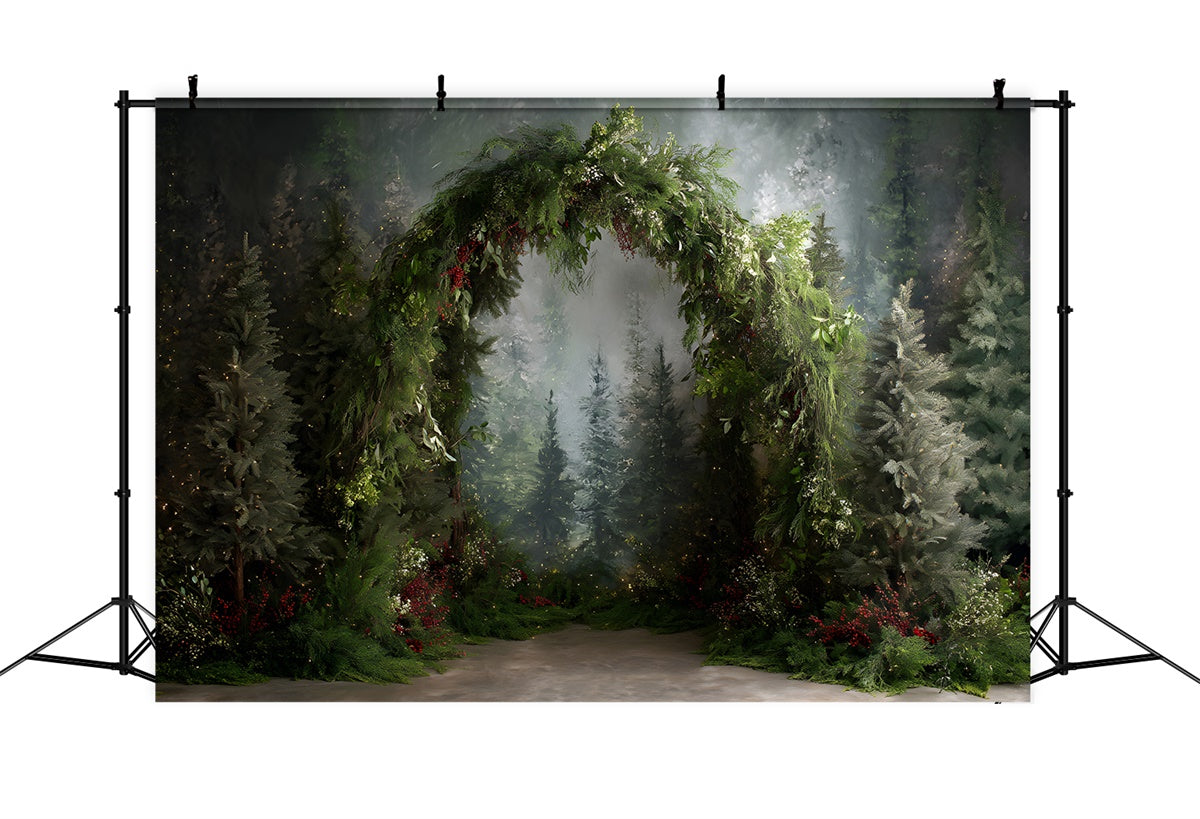 Christmas Backdrop For Photos Enchanted Forest Arch Backdrop By Magali