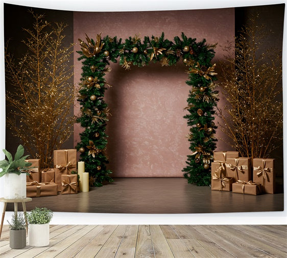 Christmas Backdrops Sale Minimal Festive Arch Gift Backdrop By Magali