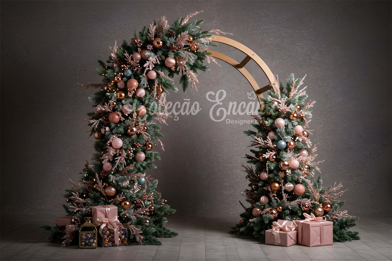 Christmas Backdrop Vintage Christmas Archway Present Backdrop By Magali