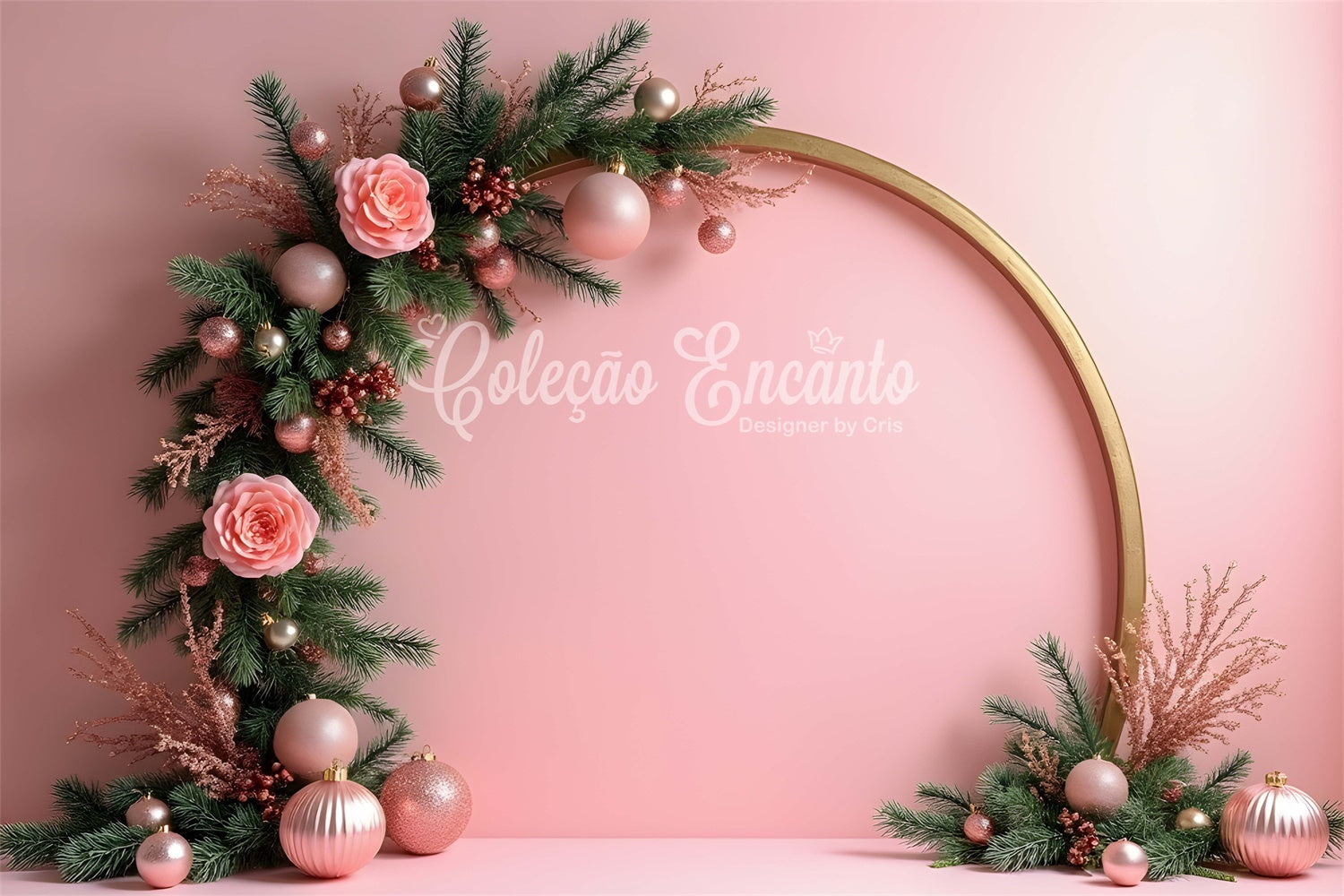 Christmas Backdrop Ideas Rose Arch Pink Theme Backdrop By Magali