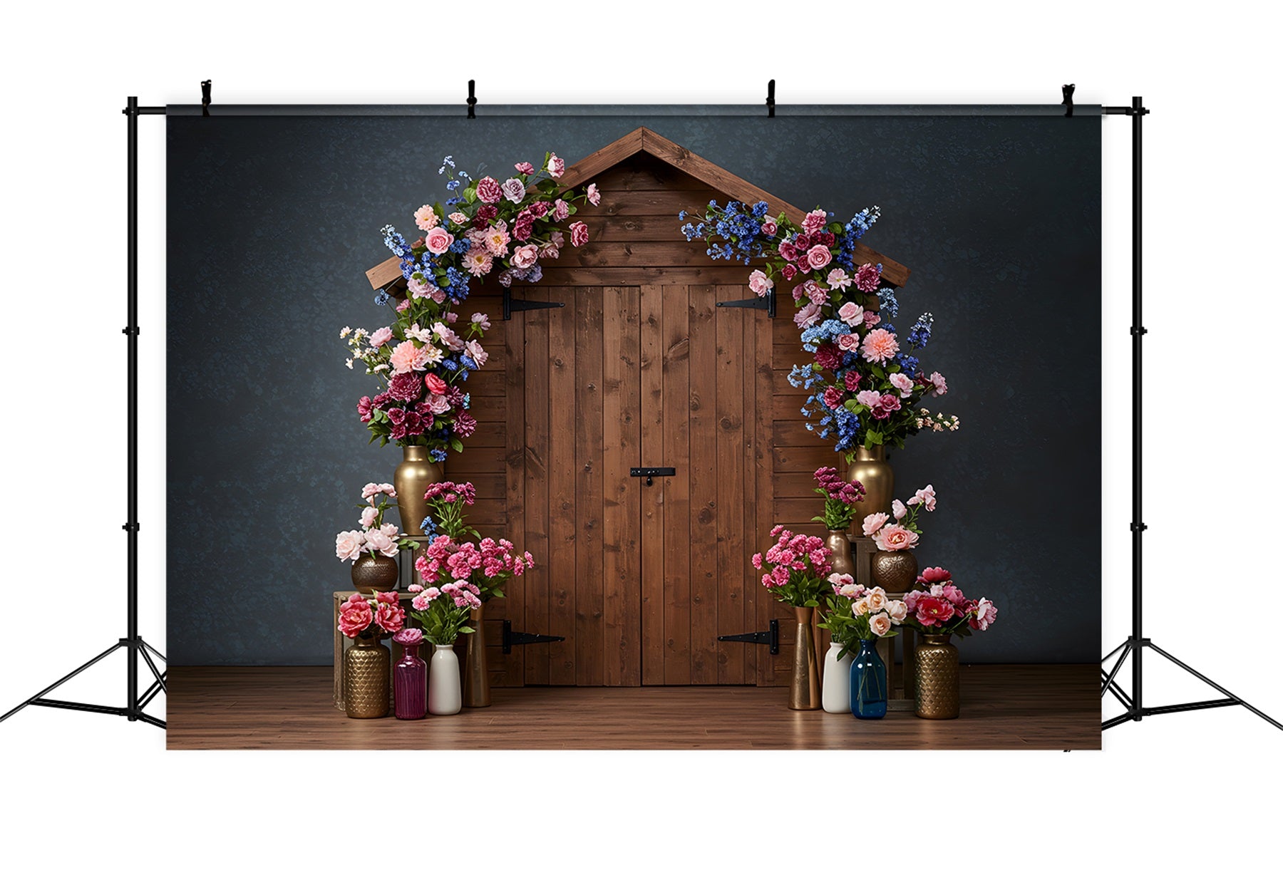 Happy Mothers Day Backdrops Pink Blue Barn Door Mother Day Photo Backdrops By Magali