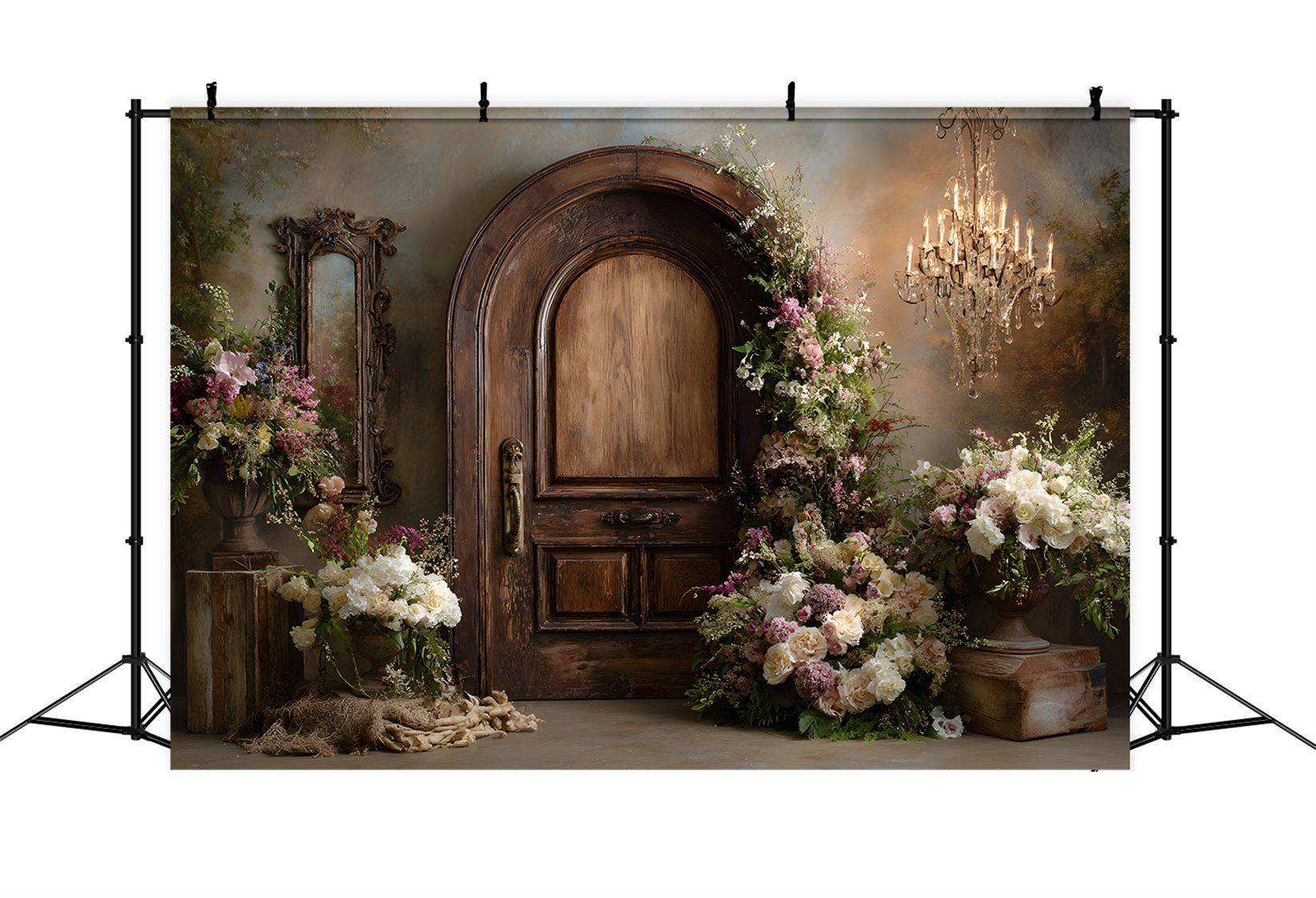 Mother's Day Photo Backdrop Ideas Vintage Arch Door Floral Mothers Day Picture Backdrop By Magali