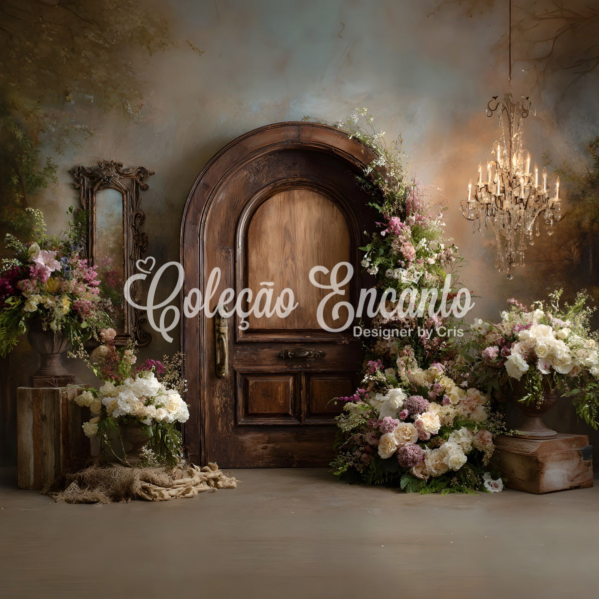 Mother's Day Photo Backdrop Ideas Vintage Arch Door Floral Mothers Day Picture Backdrop By Magali