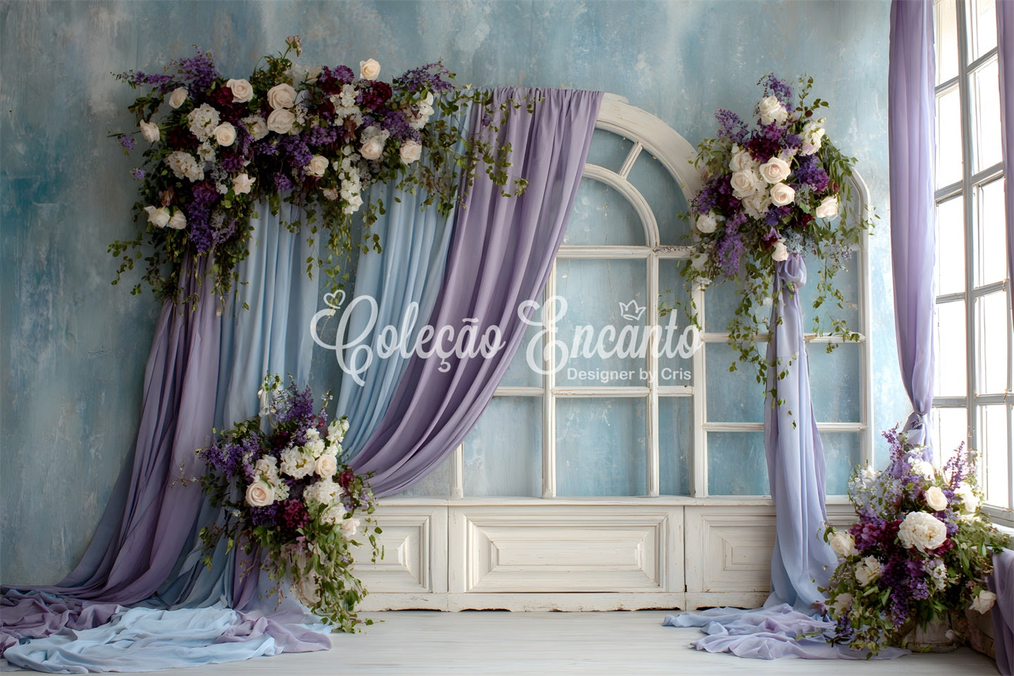 Mother's Day Photoshoot Backdrop Lavender Floral Archway Mothers Day Photoshoot Backdrop By Magali
