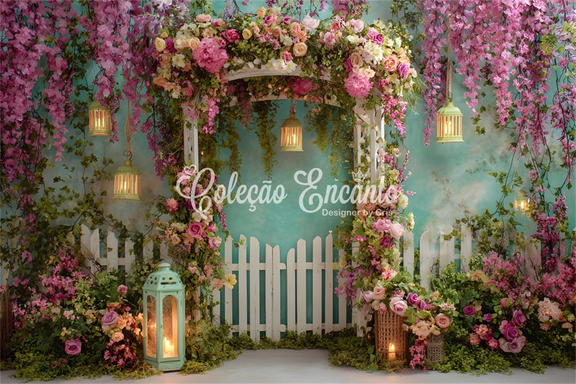 Mothers Day Photography Backdrops Vintage Lantern Blossom Entrance Mother's Day Backdrop Ideas By Magali