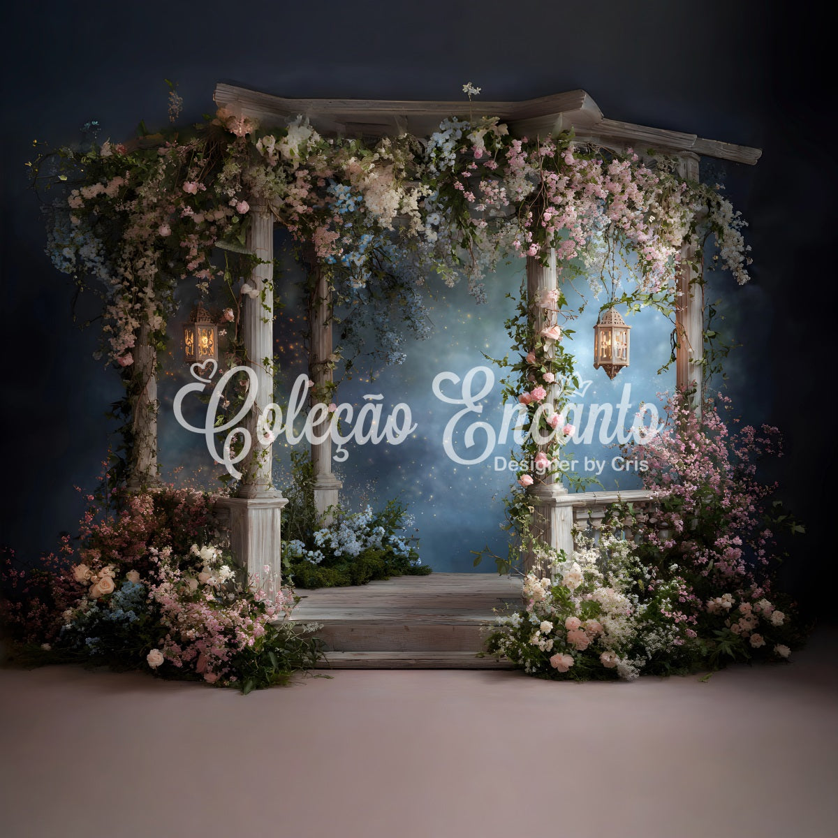 Simple Mother's Day Backdrop Whimsical Lantern Floral Archway Mothers Day Picture Backdrop By Magali