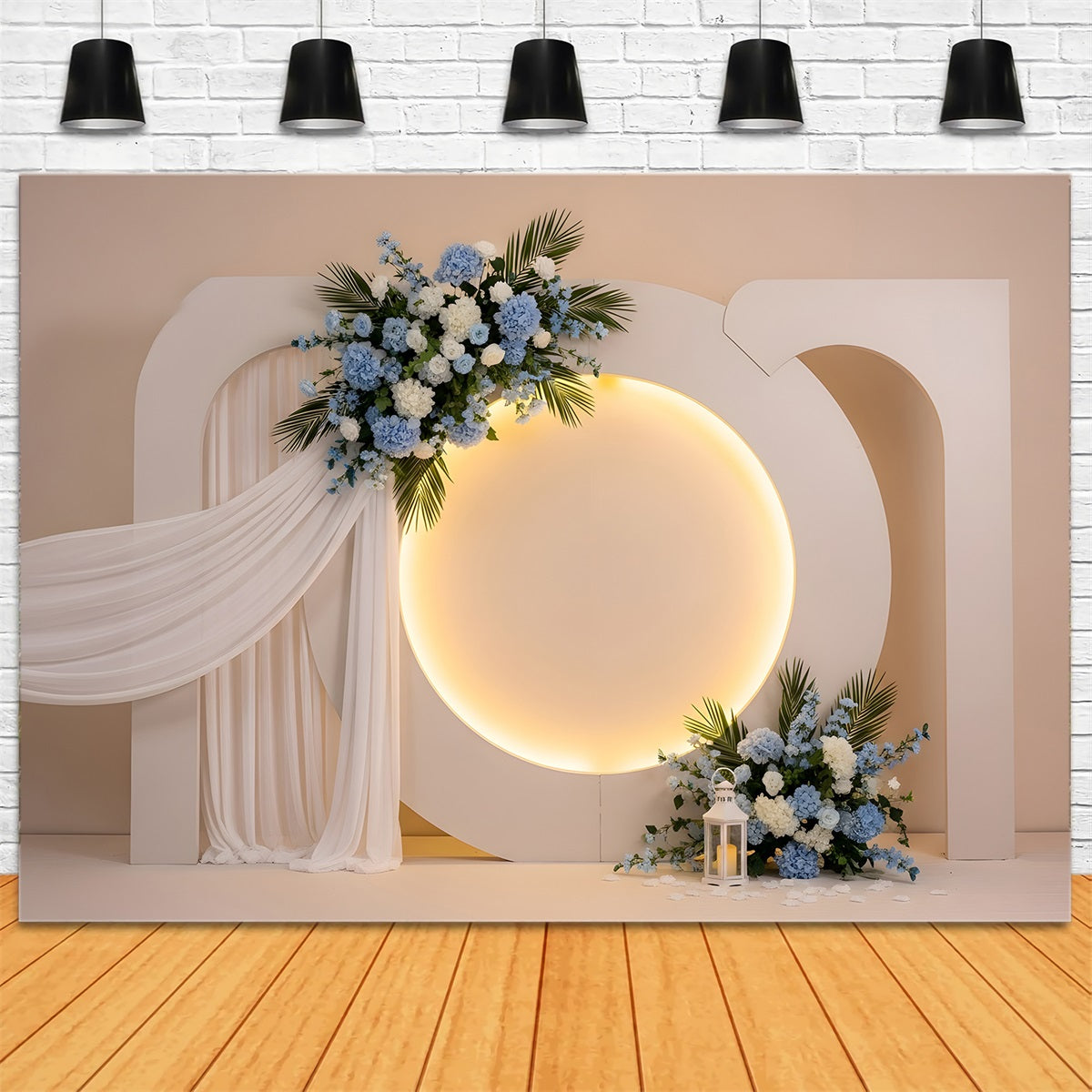 Mother's Day Picture Backdrop Blue Hydrangea Halo Arch Drape Mothers Day Backdrop Ideas By Magali
