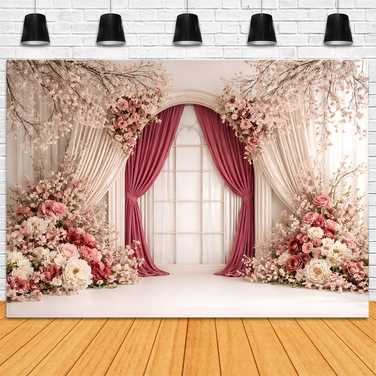 Mothers Day Backdrop Ideas Blush Blossom Window Curtain Garden Simple Mother's Day Backdrop By Magali