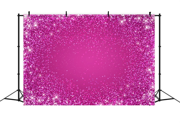 Pink Girl Backdrop For Party Glittering Pink Celebration Backdrop CJJ2-76