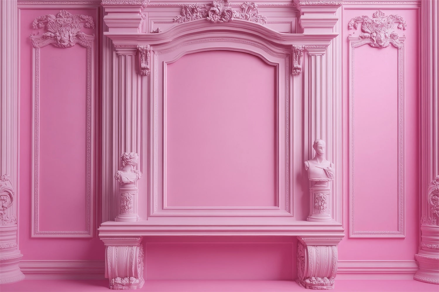 Backdrop Fashion Doll Backdrop Victorian Pink Wall Backdrop CJJ2-93