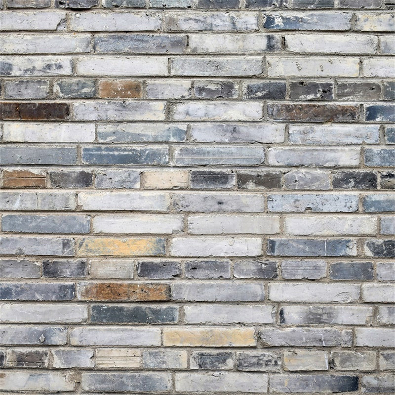 Grey Brick Wall Backdrop Vintage Ash Toned Brick Backdrop CJJ3-1