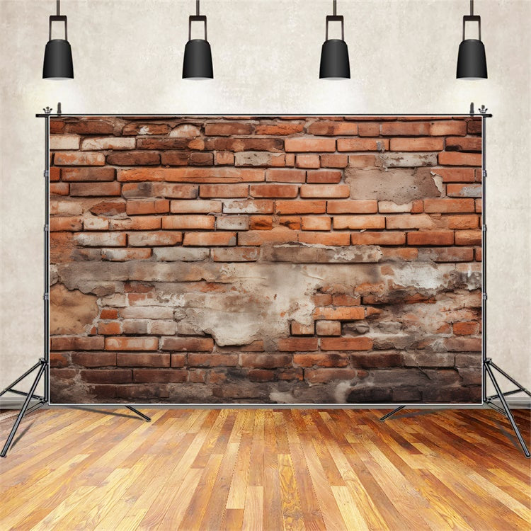 Brick Wall Photography Backdrop Rustic Industrial Brick Backdrop CJJ3-11