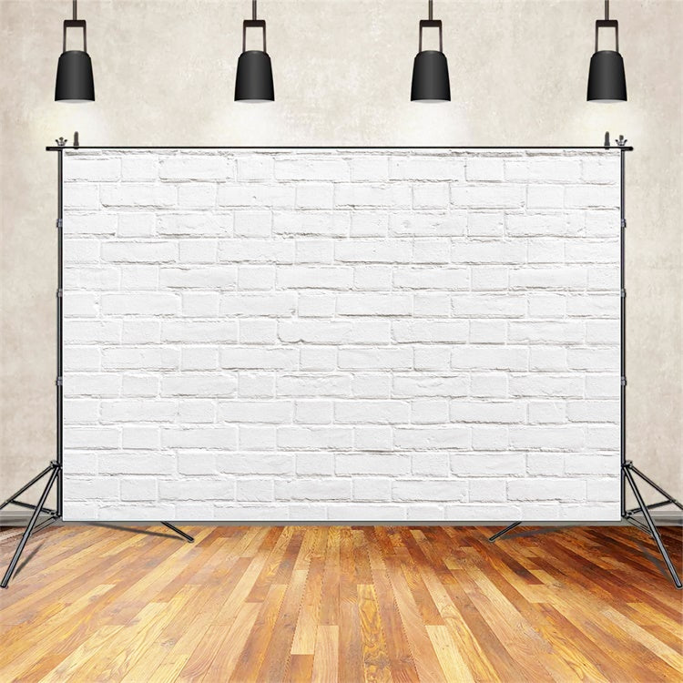 White Brick Wall Backdrop Crisp Modern White Brick Backdrop CJJ3-19