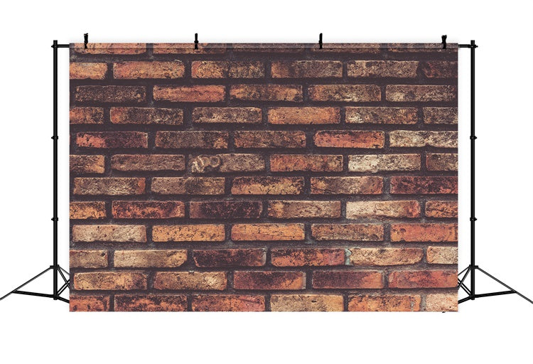 Brick Wall Photography Backdrop Aged Brownish Texture Backdrop CJJ3-2