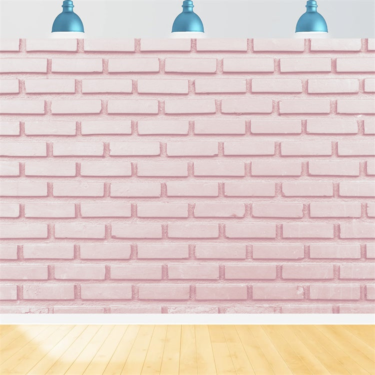 Pink Brick Wall Backdrop Elegant Baby Pink Brick Backdrop CJJ3-24