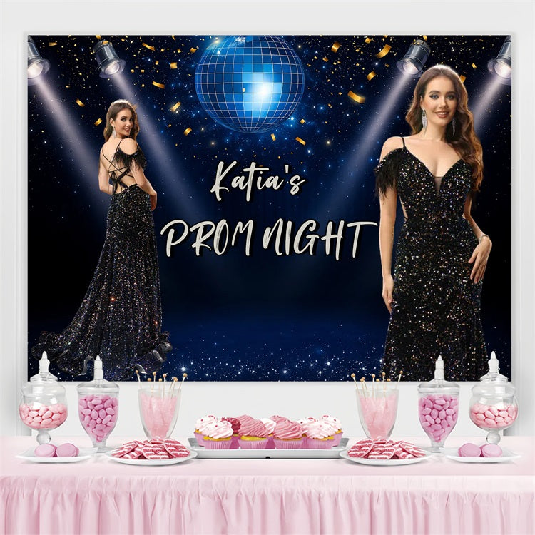 Prom Backdrop Ideas Sparkling Confetti Custom Party Graduation Backdrop CJJ3-283