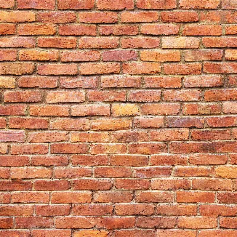 Brick Photo Backdrop Lively Tangerine Brick Backdrop CJJ3-4