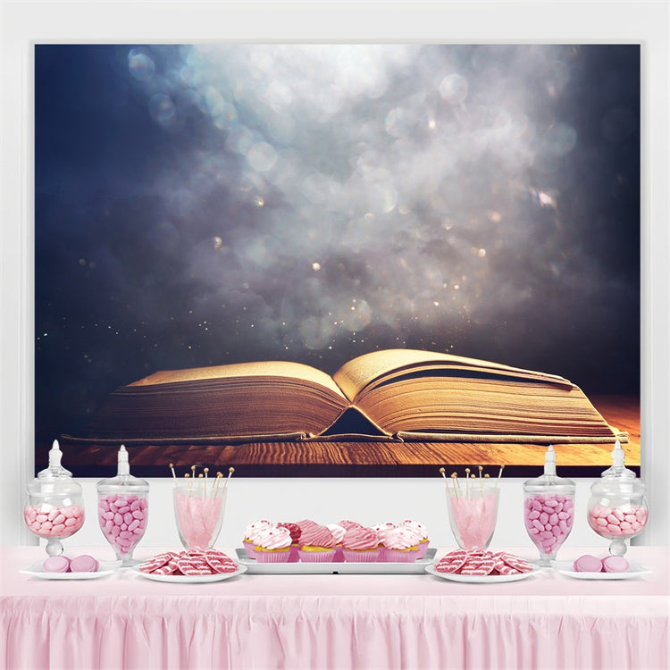 World Book Day Backdrop Mystical Book Glow Backdrop CJJ3-50