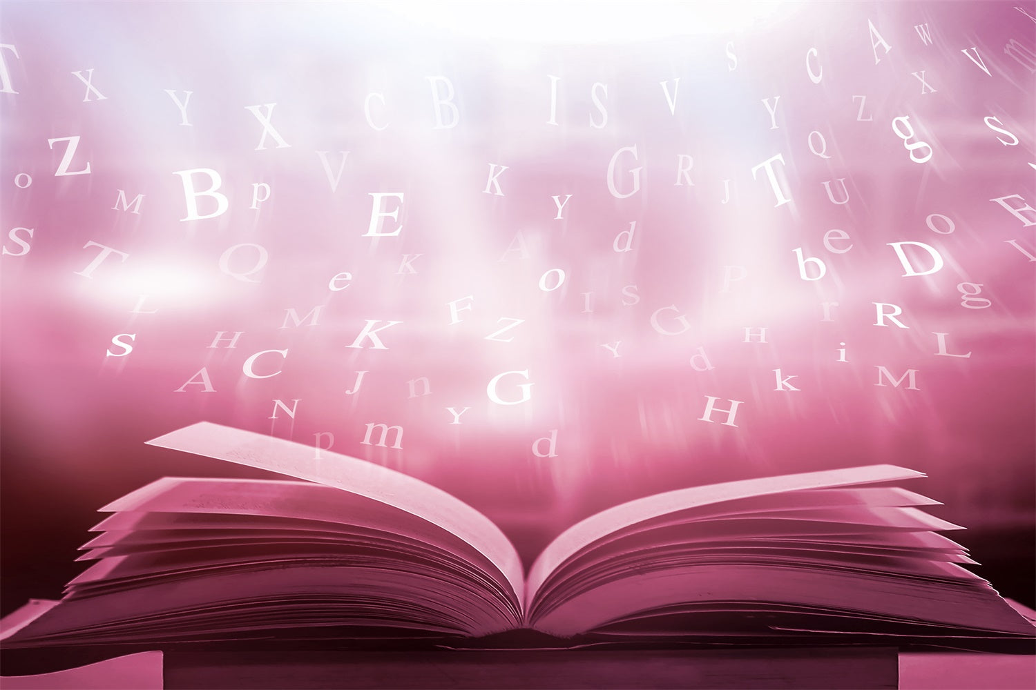 World Book Day Backdrop Floating Letters Book Backdrop CJJ3-54