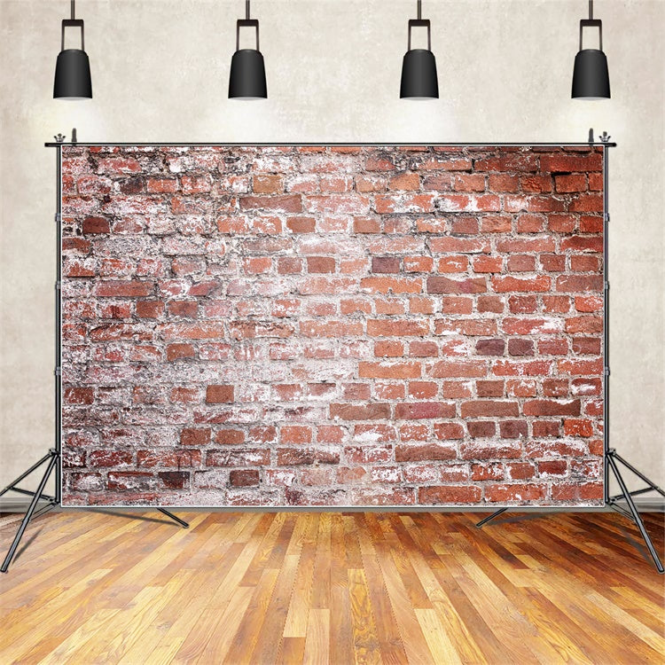 Brick Photo Backdrop Rustic Faded Brick Texture Backdrop CJJ3-7