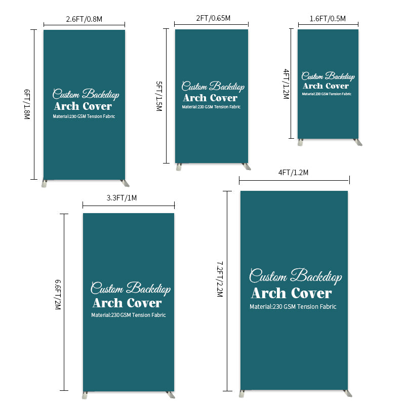 Custom Rectangular Arch Backdrop Cover Party Decor