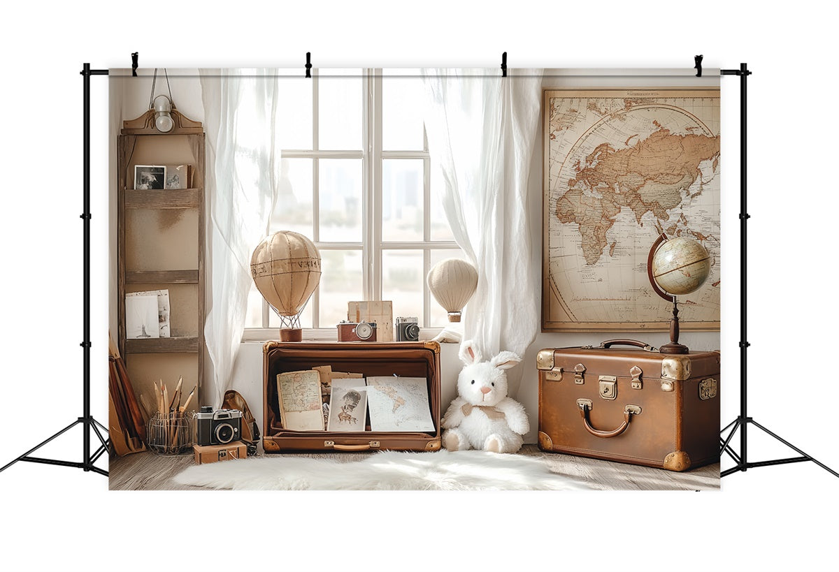 Back To School Picture Backdrop Explorer Study Room Backdrop CSH3-11