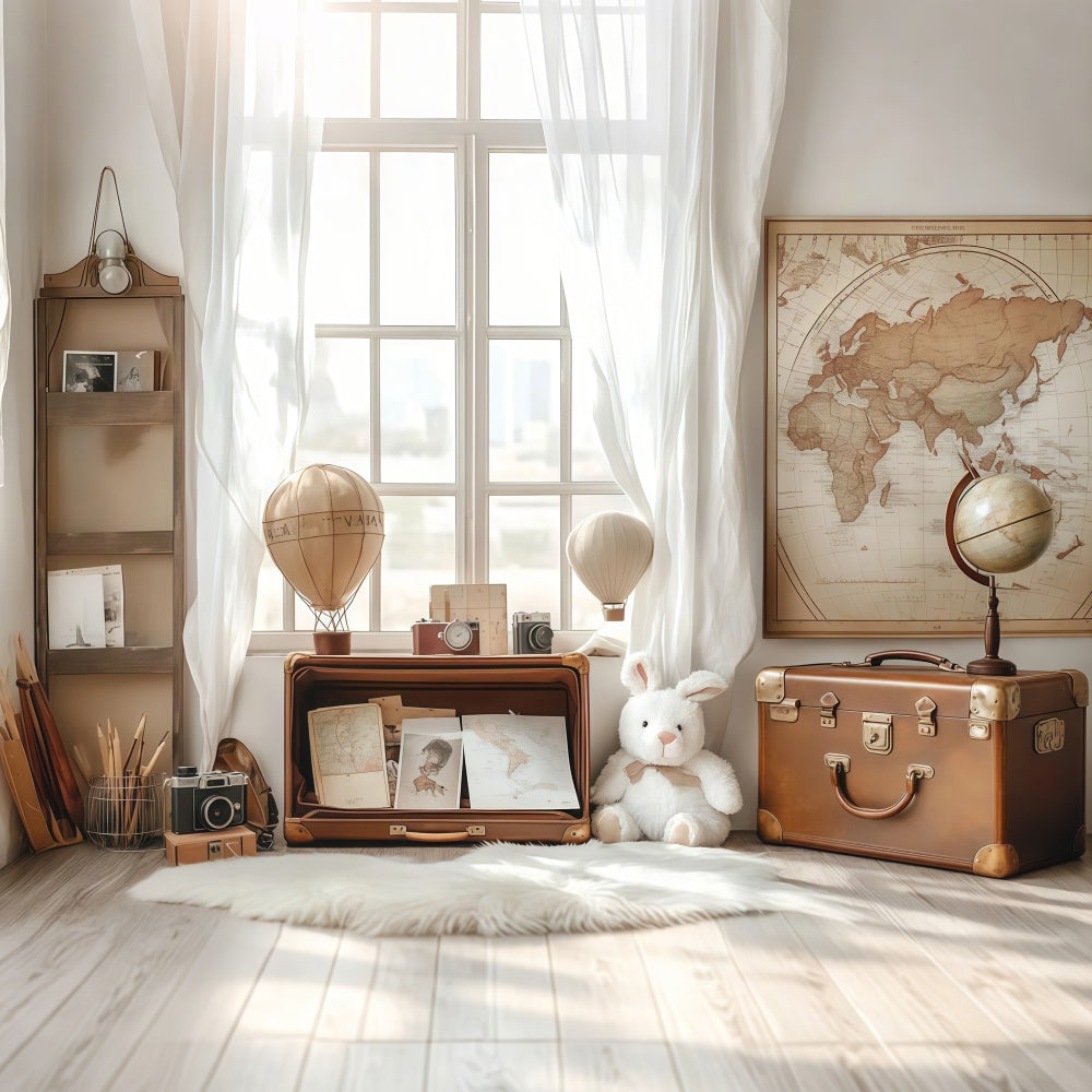 Back To School Picture Backdrop Explorer Study Room Backdrop CSH3-11