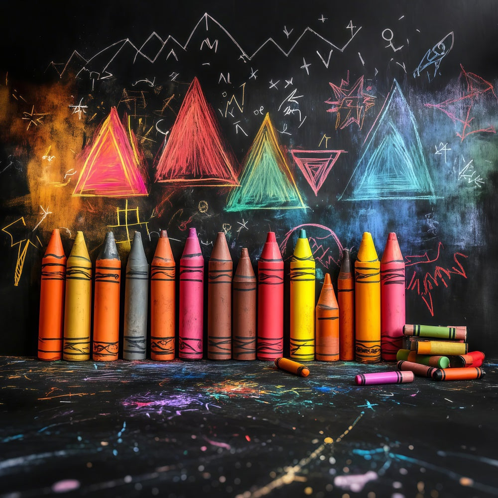 Back To School Backdrop Creative Kids Art Classroom Backdrop CSH3-14