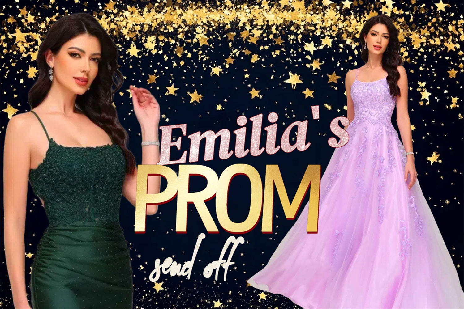 Prom Photo Backdrop Elegant Sequin Prom Graduation Party Custom Backdrop CSH3-266