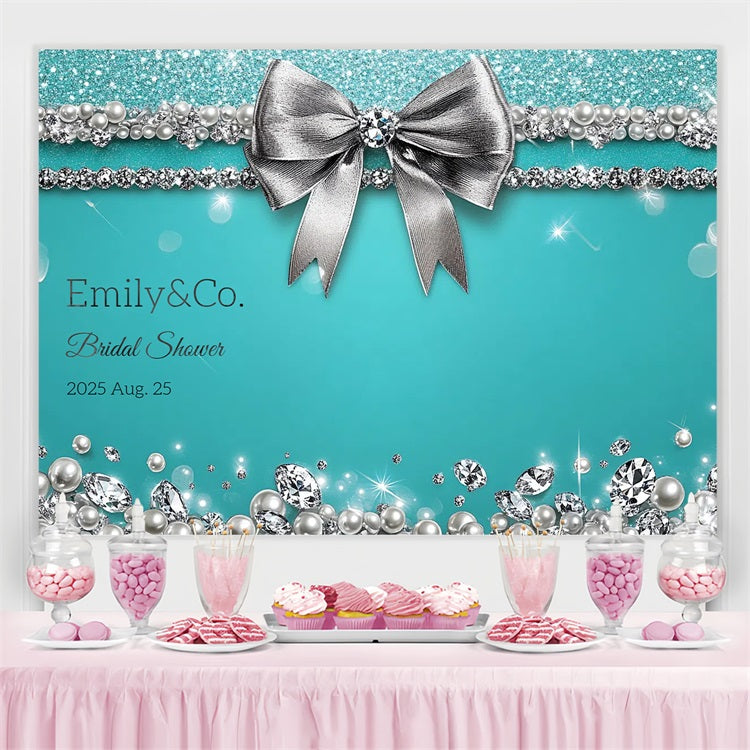 Bridal Shower Backdrop Luxury Jewelry Glam Custom Backdrop CSH3-281