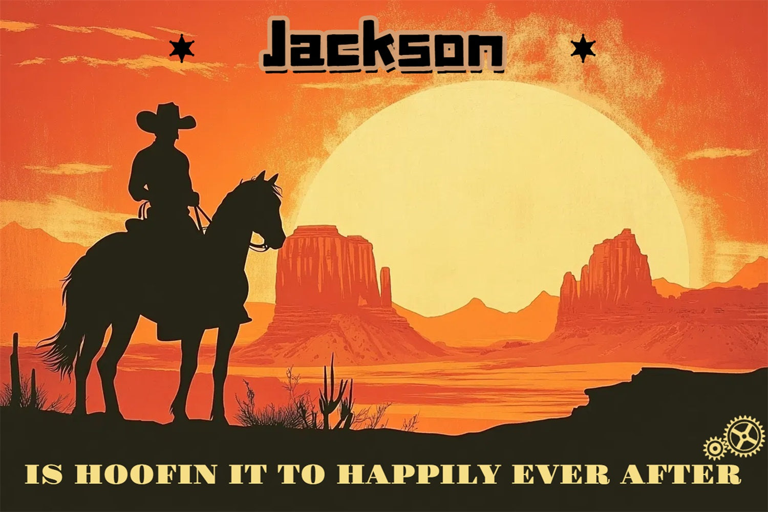 Wedding Backdrop Ideas Wild West Ride Personalized Backdrop CSH3-299