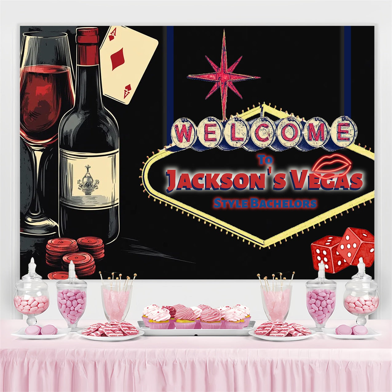 Wedding Photo Backdrop Ideas Wine Bachelor Bash Custom Backdrop CSH3-306