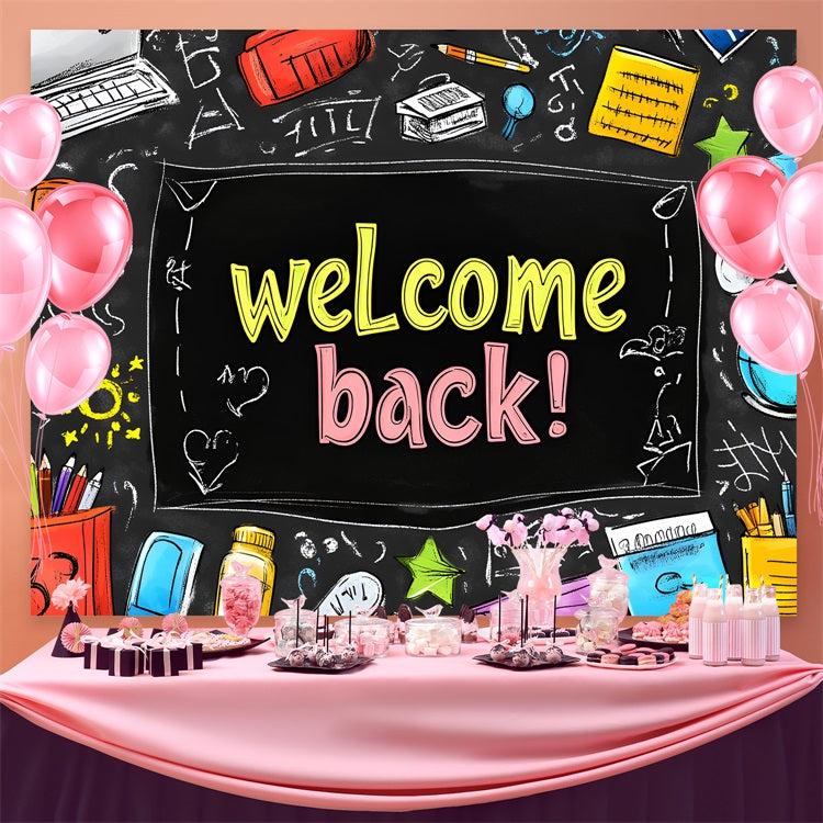 Backdrop Back To School Creative Classroom Blackboard Backdrop CSH3-49