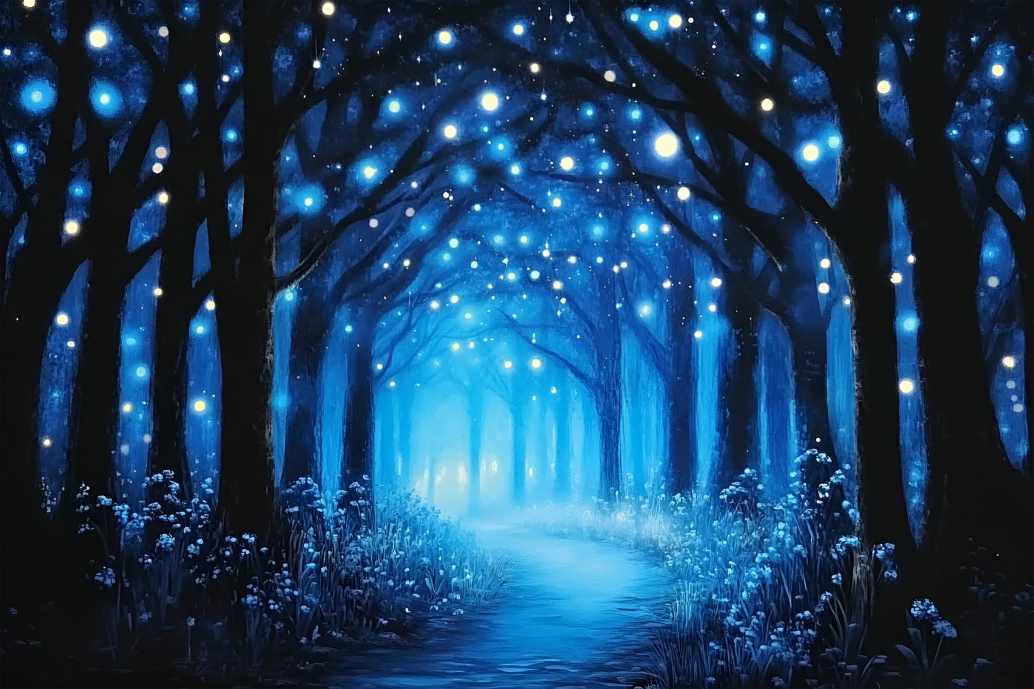 Enchanted Forest Backdrop Ideas Sparkling Dream Path Backdrop CSH4-102