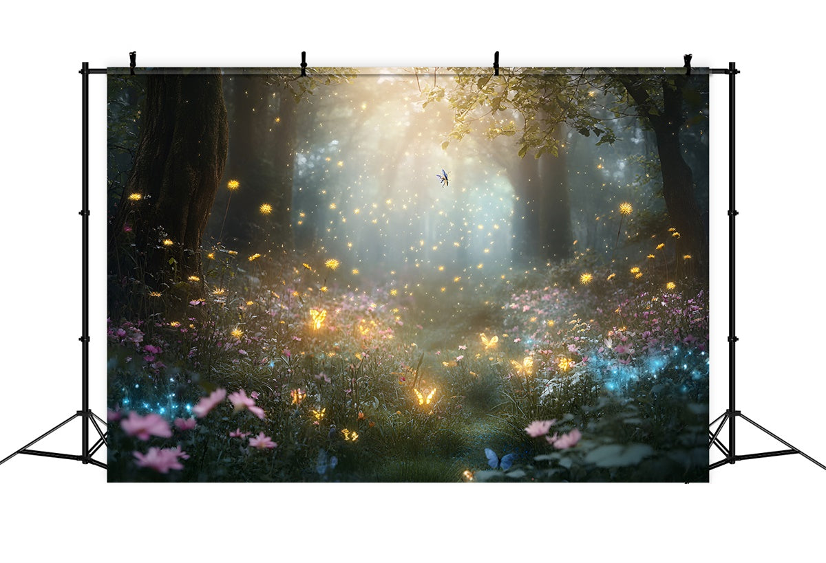 Fantasy Forest Backdrop Sparkling Fairyland Woods Backdrop CSH4-111