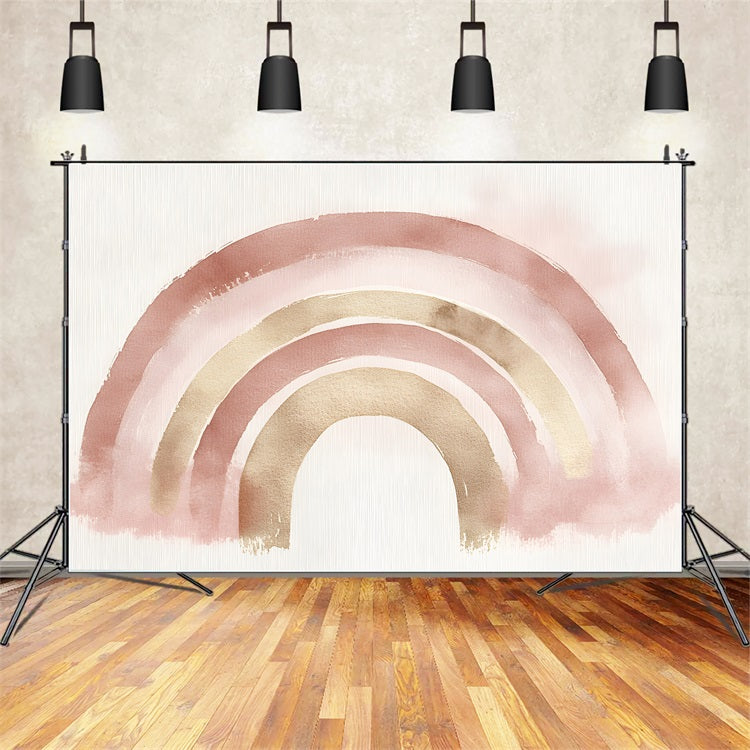 Boho Arch Backdrop Pastel Rainbow Arch Backdrop CSH4-126