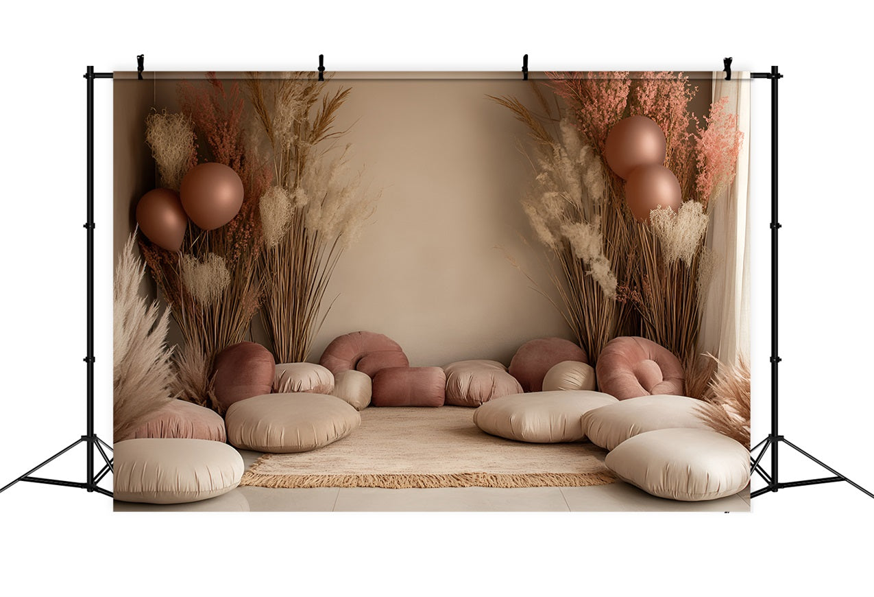 Bohemian Backdrop Balloon Pillow Corner Backdrop CSH4-140