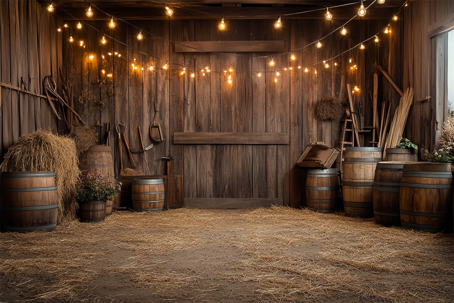 Barn Wood Backdrop Wood Wall Hanging Tools Backdrop CSH4-213