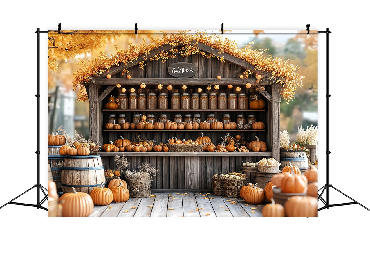 Barn Backdrops Autumn Harvest Stand Backdrop CSH4-230
